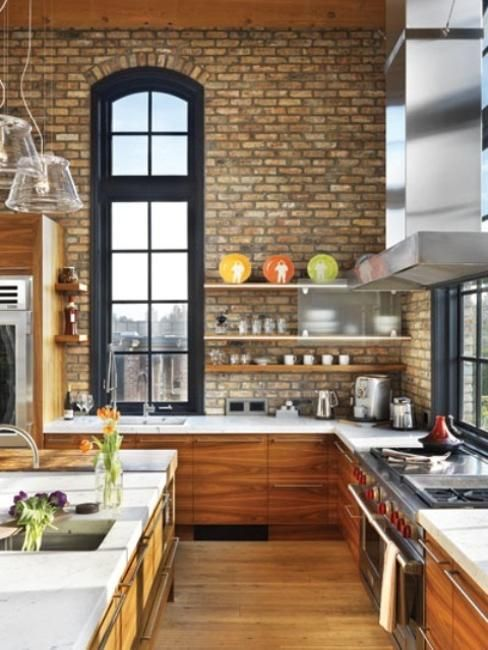 12 Trendy Exposed Brick for Modern Kitchens