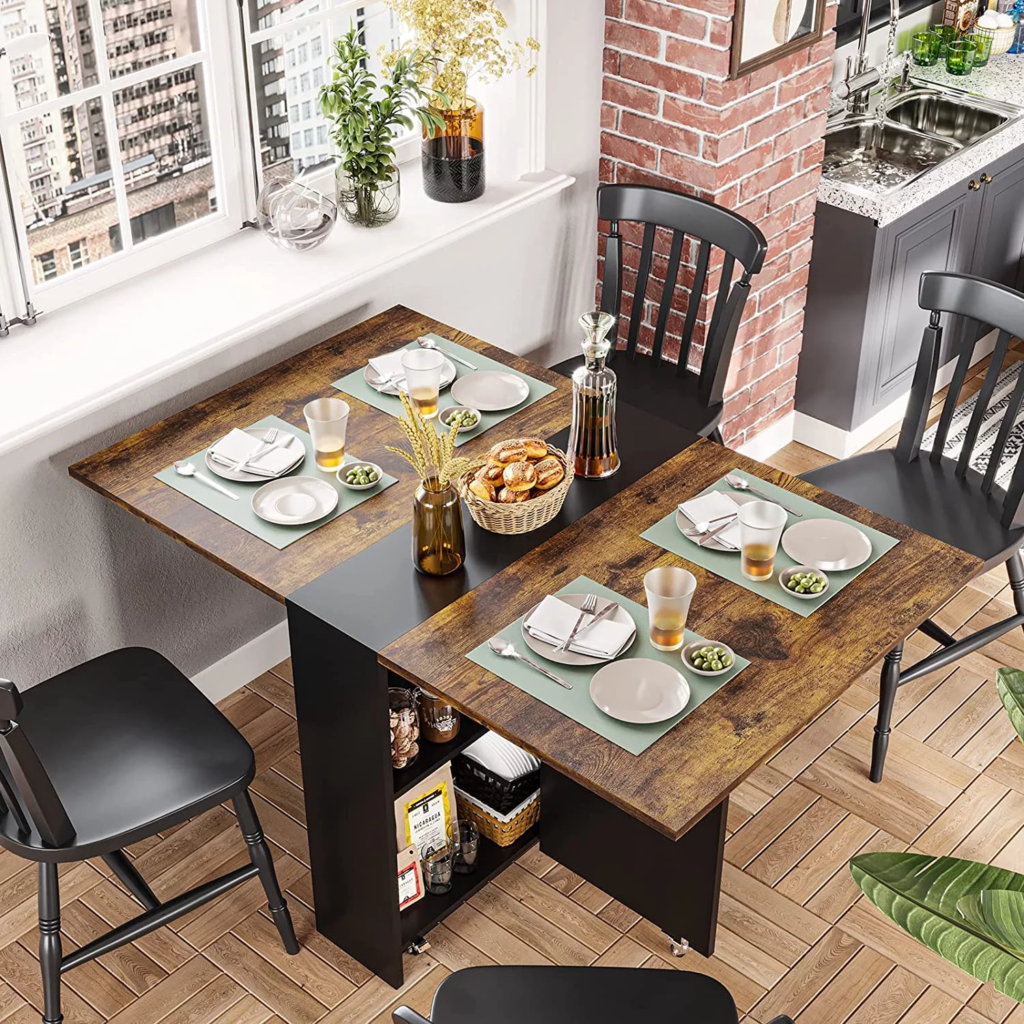 Discover Versatility with Fold-Out Kitchen Tables