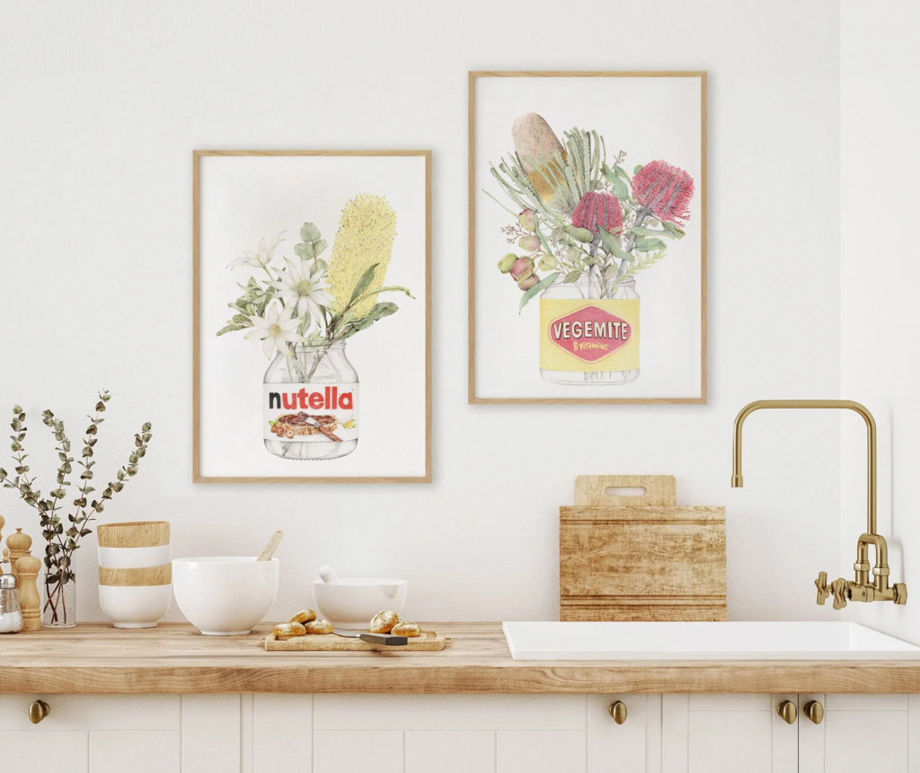 Dreamy Custom Murals for a Stylish Kitchen
