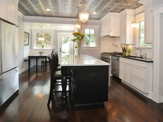 Transform Kitchen with Decorative Ceiling Tiles